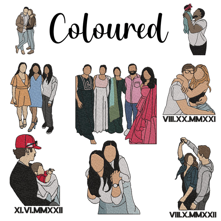 Personalized embroidered custom your own photo shirt - Handmade shirt