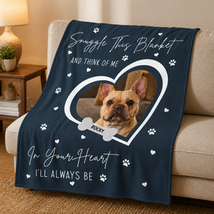 Pet Photo Snuggle Blanket – In Your Heart I’ll Always Be - Personalized Blanket c1fac61e-1f42-4f08-a224-228b716fb98e.jpg