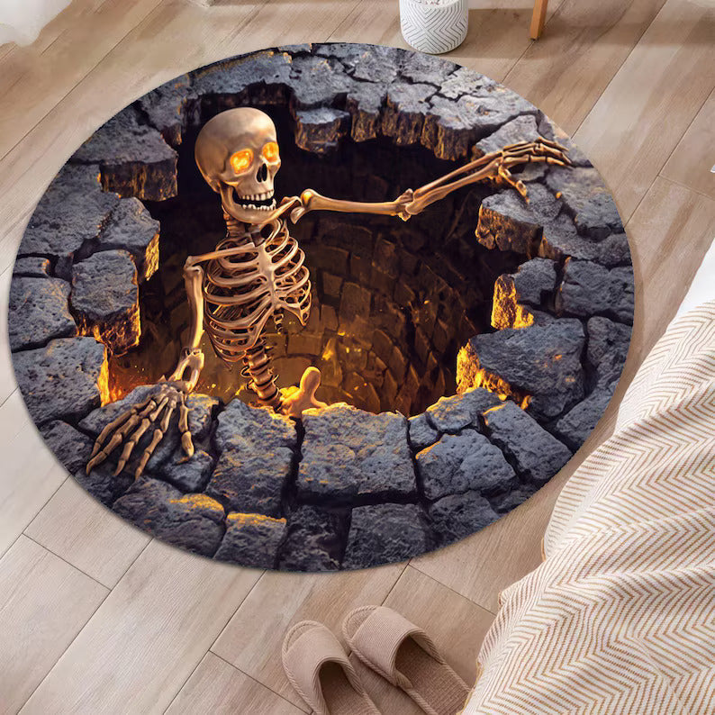 Halloween Skeleton Round Area Rug, 3D Illusion Pit Rug, Velvet & Flannel Round Carpet, Gothic Horror Floor Mat, Non Slip Washable Home Decor c2113546-857b-4de7-8e61-e2063fafff6a-rt5etrtrty-2-.jpg
