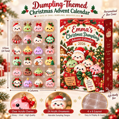 Personalized Christmas Dumpling Advent Calendar 2026, 24 Acrylic Dumpling Ornaments c243a947-979e-453e-855b-33a377d95a39-il_1588xN.8617771545_r799.jpg