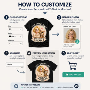 A Mom And Her Cat — Custom Cartoon Portrait Bond Tee - Personalized T-shirt c2724f76-3a84-4e4c-9978-92d3c7fa9c08.jpg