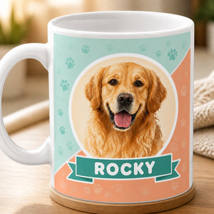 Custom Pet Portrait Mug – Photo-to-Watercolor with Pet Name - Personalized Mug c28922a3-6e16-41fe-ac03-c46417ff0e1a.jpg
