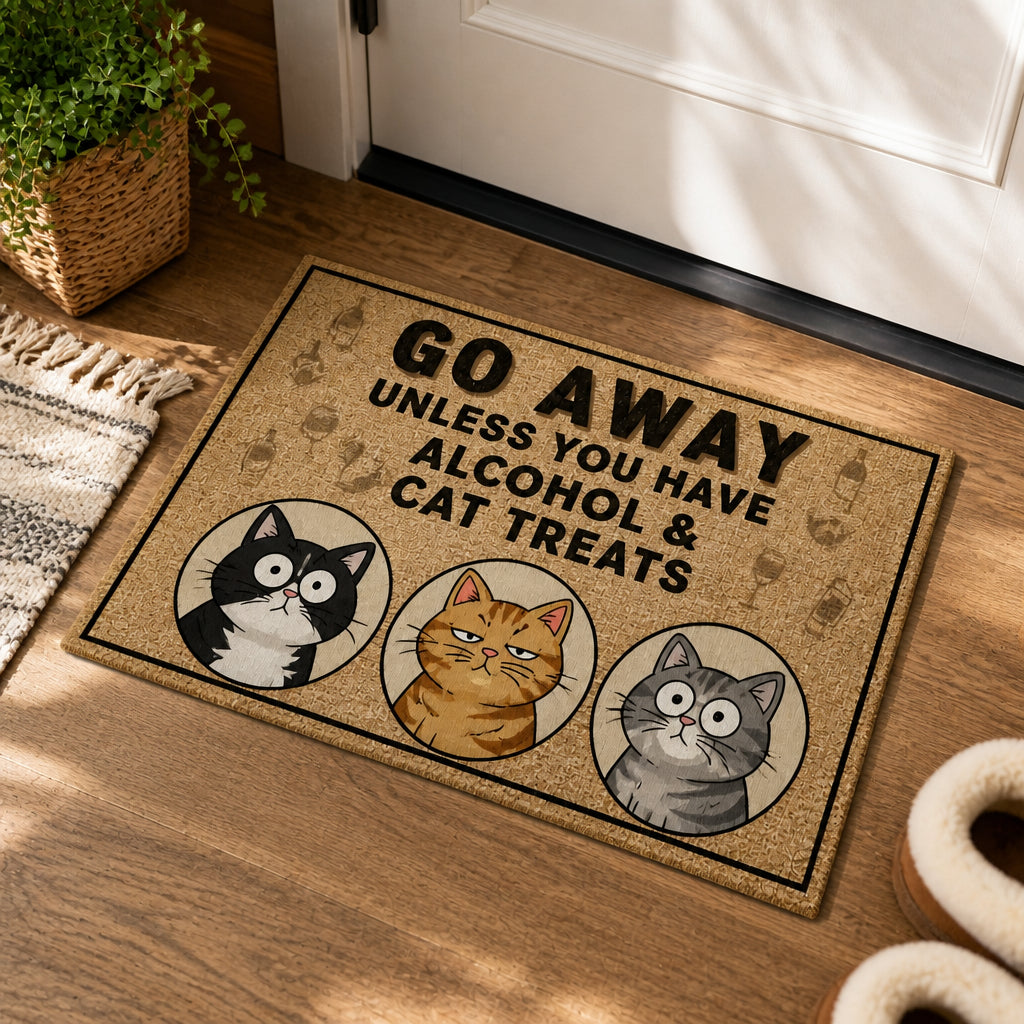 Go Away Unless You Have Alcohol & Cat Treats – Custom Cartoon Pet Doormat - Personalized Doormat c28cc30a-1c88-4488-a8eb-ffb52b9d6f61.jpg