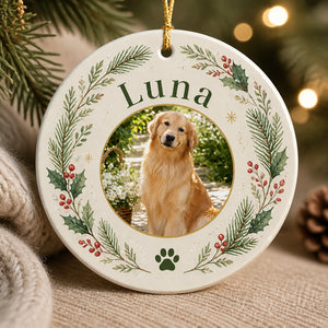 Custom Pet Photo + Name Wreath Ornament - Personalized Ornament c2922875-3029-49bf-8d94-e3a0e73ac106.jpg