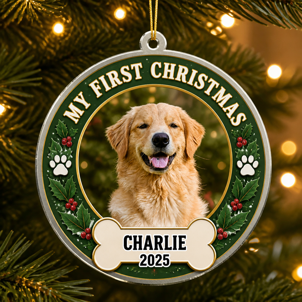 My First Christmas Pet Photo Ornament — Bone Tag Edition - Personalized Aluminum Ornament c29d8662-8893-4595-8255-c3d5cb313eef.png