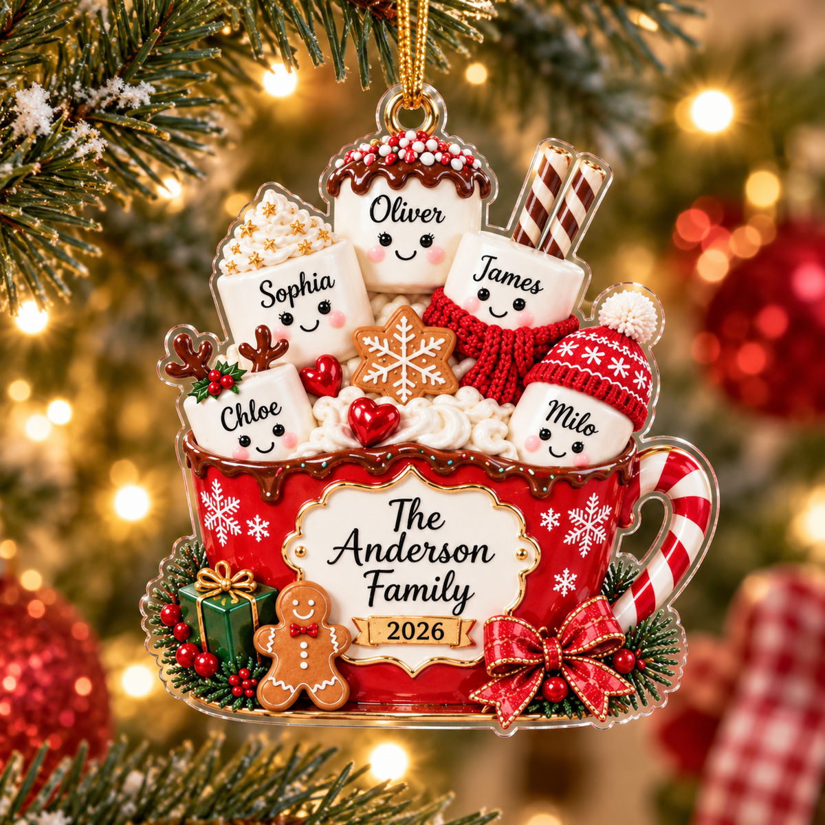 Personalized Family Christmas Ornament, Hot Cocoa Marshmallow Keepsake, Custom Name GIFT 2026, Holiday Tree Decor, Family Gift for Parents c29f74f6-5c9f-4e6d-9c1f-54984b1d6a9a-BN-1-.png