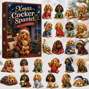 Cocker Spaniel Pajama Advent Calendar 2026 - 24-Day Festive Countdown, Acrylic Charms Blind Box - Gift For Cocker Spaniel Lovers c2a2844a-071c-4860-a895-08ab1440153a-cocker-spaniel.jpg
