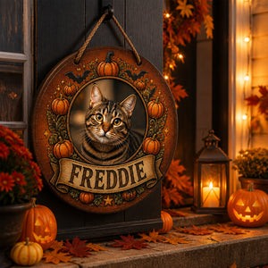 Halloween Pumpkin Pet Photo Wood Door Sign - Personalized Wood Sign c2b9e283-e7b5-49d1-a221-2324537e0af9.jpg