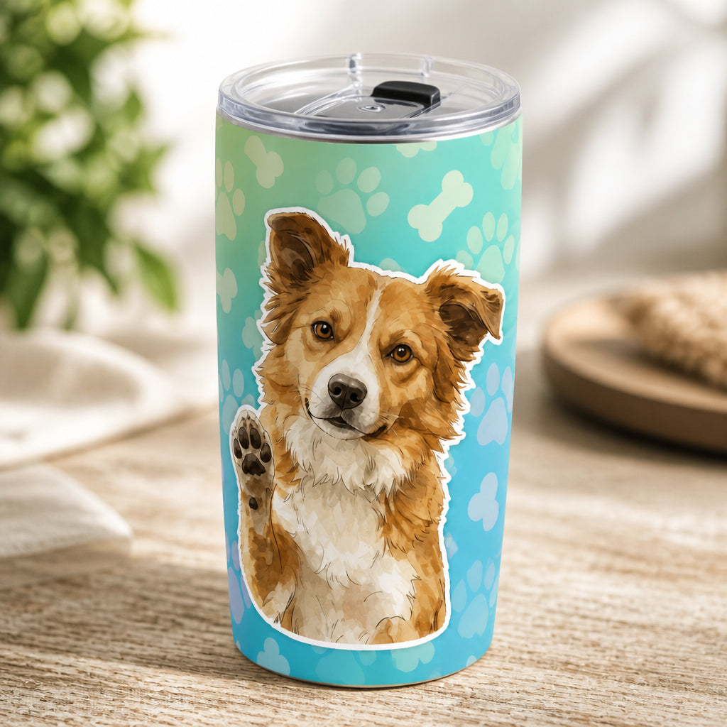 Custom Pet Portrait Tumbler – Hand‑Painted Style - Personalized Tumbler c2d1a89b-4cb8-418a-a14f-3afd7571b707.jpg