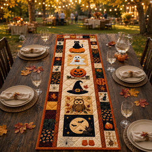Halloween Quilted Table Runner, Fall Autumn Patchwork Decor, Pumpkin Witch Owl Print c2d2416d-9cc7-4156-bd68-ee5a091e7732-3.png