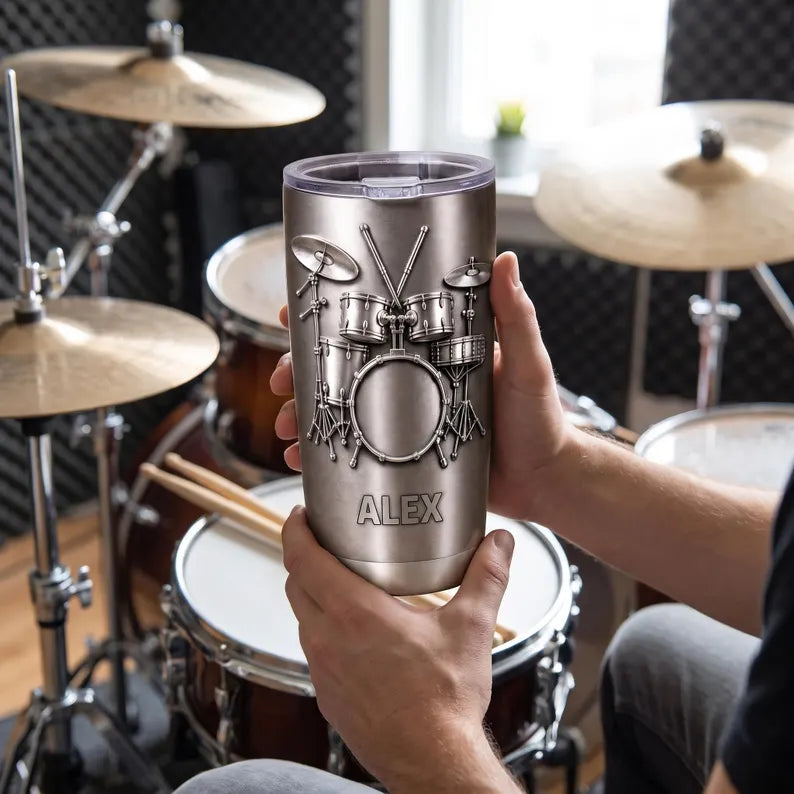 Drums Are My Therapy - Personalized Drum Tumbler, Custom Name Drum Tumbler, Birthday Anniversary Present for Him, Drum Player Gift c2e2f441-7df1-4b3b-b5a1-f8f6169f0418-fghrt-5-.webp