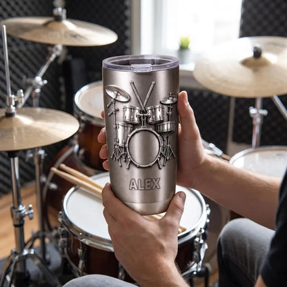 Drums Are My Therapy - Personalized Drum Tumbler, Custom Name Drum Tumbler, Birthday Anniversary Present for Him, Drum Player Gift c2e2f441-7df1-4b3b-b5a1-f8f6169f0418-fghrt-5-.webp