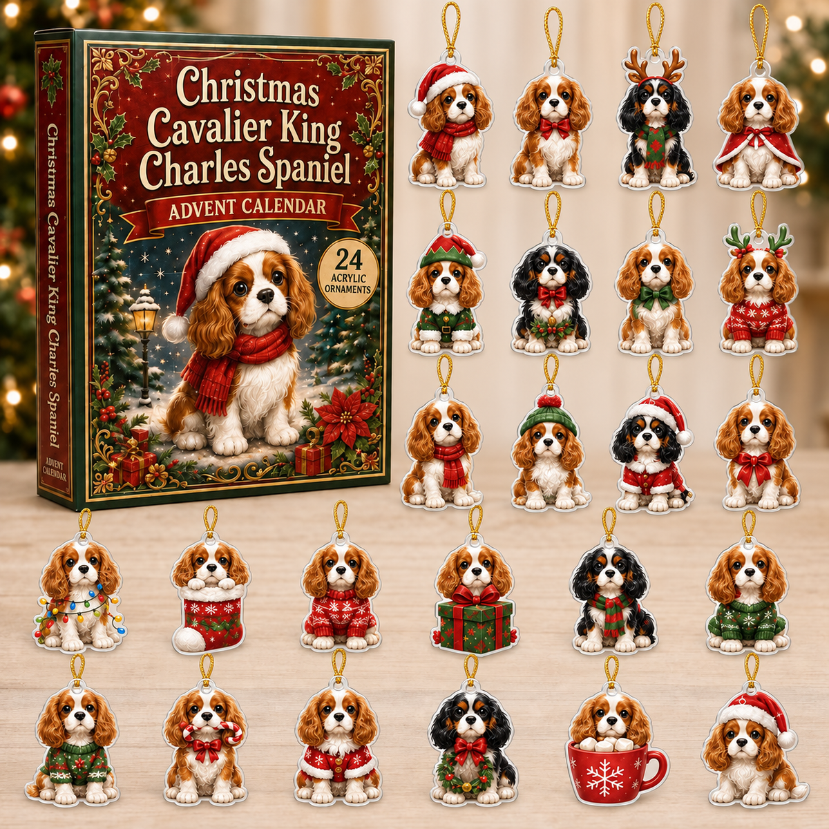 Christmas Cavalier King Charles Spaniel Advent Calendar 2026 - 24-Day Festive Countdown, Acrylic Charms Blind Box - Gift For Dog Lovers c2e6b51f-6809-40f7-916c-cae81d65ad3c-cavalier-king-box-charms.png