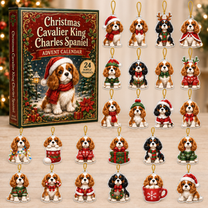 Christmas Cavalier King Charles Spaniel Advent Calendar 2026 - 24-Day Festive Countdown, Acrylic Charms Blind Box - Gift For Dog Lovers c2e6b51f-6809-40f7-916c-cae81d65ad3c-cavalier-king-box-charms.png