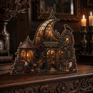 Halloween Botanicals Wooden Block, Gothic Halloween Flower Shop Decor, Witchy Greenhouse Shelf Sitter, Spooky Tabletop Gift for Home c2f3bc0f-b61f-4114-820c-736576547044-5.jpg