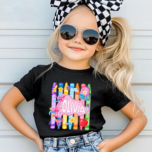 Custom Girls Back to School Shirt, Coquette School Top, Cute Pre K Kindergarten Shirt, First Day Of School Pennant, Kids Name Toddler Tee c3044a18-8c70-4e7b-a7a9-a65292ee3ac2-2.png