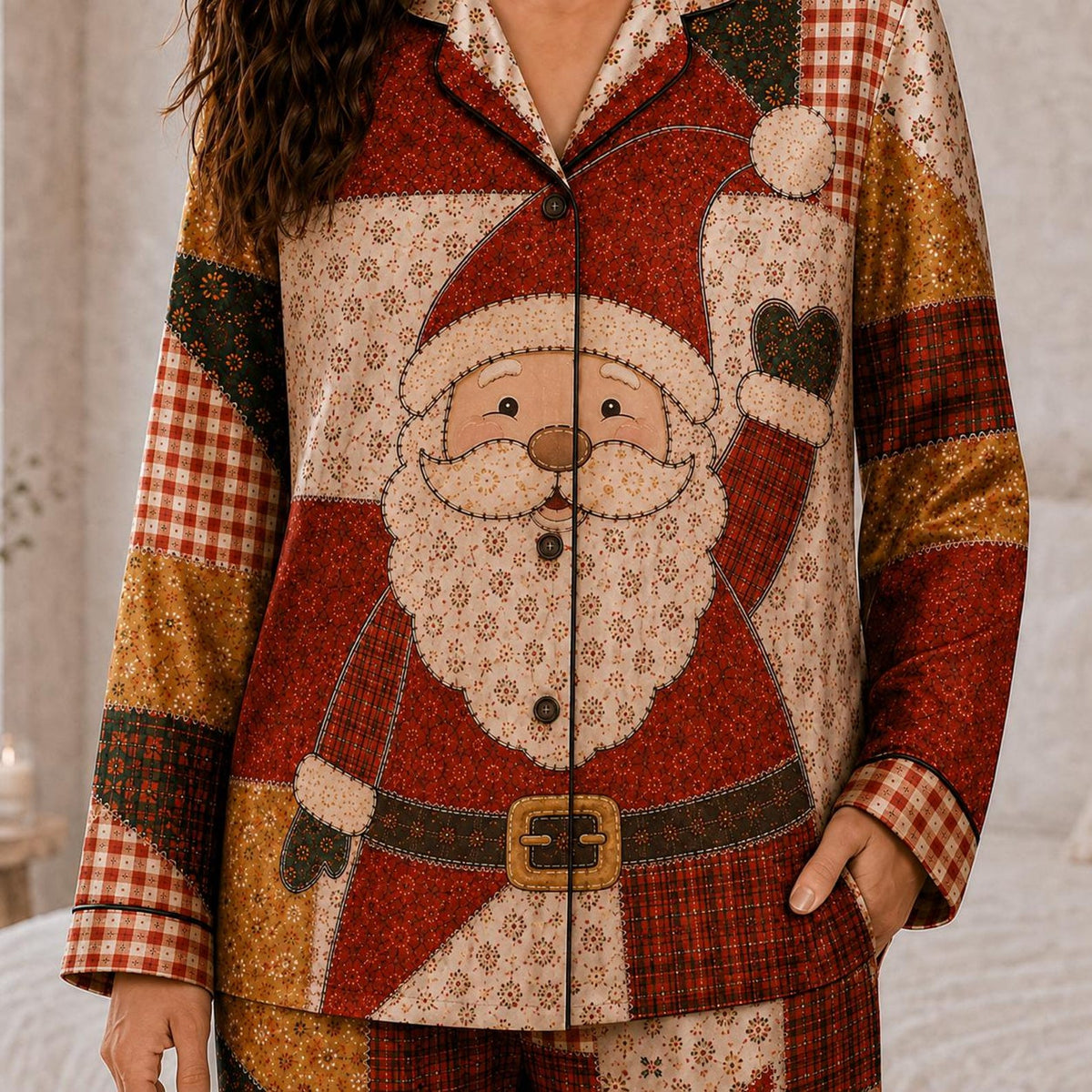 Family Matching Christmas Satin Pajamas, Patchwork Santa Pajama Set c30bfa83-b41e-4be6-9e98-05e9a8de981a-il_1588xN.8540122221_k98h.jpg