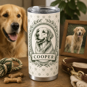 Vintage Engraved Pet Portrait Tumbler – Custom Photo + Name - Personalized Tumbler c32ee27c-9582-49a8-85b3-41699af3469d.jpg
