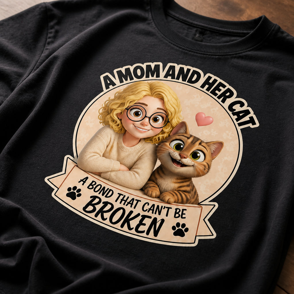 A Mom And Her Cat — Custom Cartoon Portrait Bond Tee - Personalized T-shirt c343dd86-dbd4-40c3-9101-59d6d3644df4.jpg
