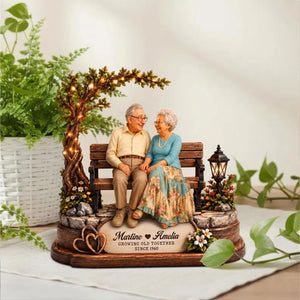 Personalized Grandparents Photo Wooden Block, Growing Old Together Anniversary Gift, Wedding Anniversary Keepsake,Gift For Grandma & Grandpa c34adf7a-5b59-4109-b95f-2a6fd46b1417-5.jpg