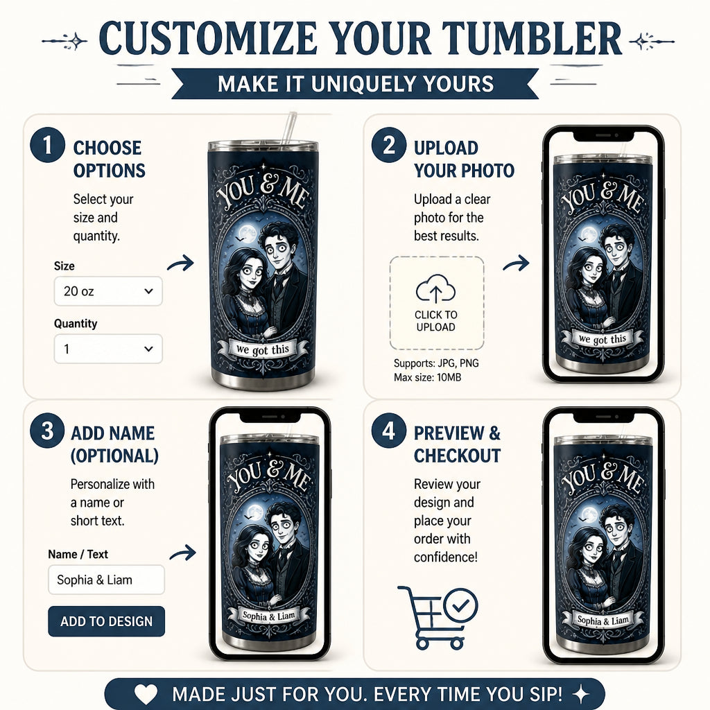 Gothic Couple Portrait Tumbler – You & Me, We Got This - Personalized Tumbler c360d158-eb04-4a05-9910-e10eb3cc42c1.jpg