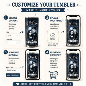 Gothic Couple Portrait Tumbler – You & Me, We Got This - Personalized Tumbler c360d158-eb04-4a05-9910-e10eb3cc42c1.jpg