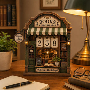 Personalized Book Tracker Sign, Books Read This Year Wooden Block Decor, Custom Bookshop Shelf Decor, Reading Counter Gift for BookLovers c361879b-74fc-47c6-a2b7-860bea69059b-4.jpg
