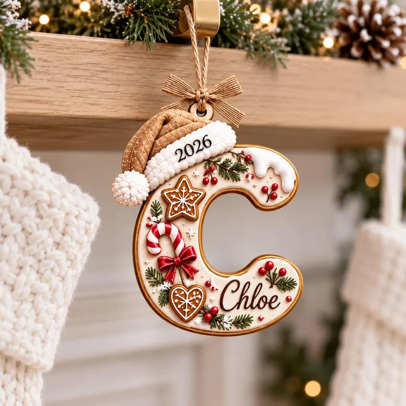 Personalized Initial Wooden Ornament, Custom Name Letter with Santa Hat, Christmas Tree Decor, Kids Gift, Family Holiday Keepsake c3762f43-b2fa-4ded-8930-d18fa63a5f3a-gjtyy-5-.webp
