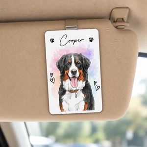 Custom Watercolor Pet Visor Clip – Your Pet Photo + Name - Personalized Car Visor Clip c391b24c-f76c-43b1-a4e4-c956b248f625.png