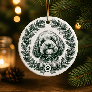 Custom Pet Portrait Holiday Wreath Ornament (Engraved Style) - Personalized Ornament c3a596d1-7deb-4116-a2b0-7e145ac0ede4.jpg