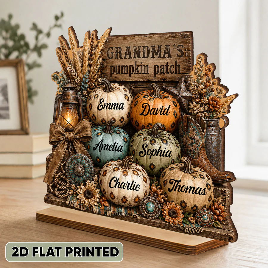Grandma's Pumpkin Patch - Personalized 2-Layered Wooden Plaque - Fall Halloween Decor for Grandma c3a746c8-37c0-45e6-9468-e953e298d749-1.png