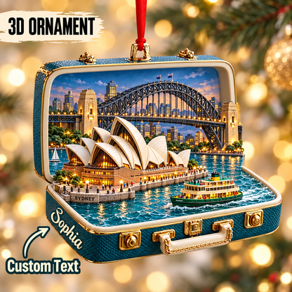Personalized 3D Sydney Landmark Suitcase Christmas Ornament – Sydney Australia Travel Souvenir & Gift for Sydney Lovers c3b5c0bc-e329-4c1a-8de3-f4e133e68f20-Personalized-Sydney-Landmark-Suitcase-Ornament.png