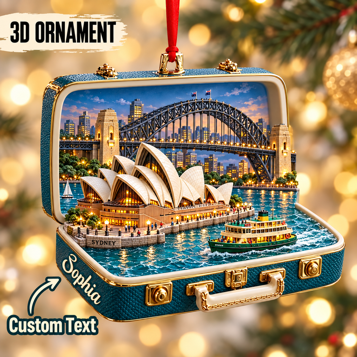 Personalized 3D Sydney Landmark Suitcase Christmas Ornament – Sydney Australia Travel Souvenir & Gift for Sydney Lovers c3b5c0bc-e329-4c1a-8de3-f4e133e68f20-Personalized-Sydney-Landmark-Suitcase-Ornament.png