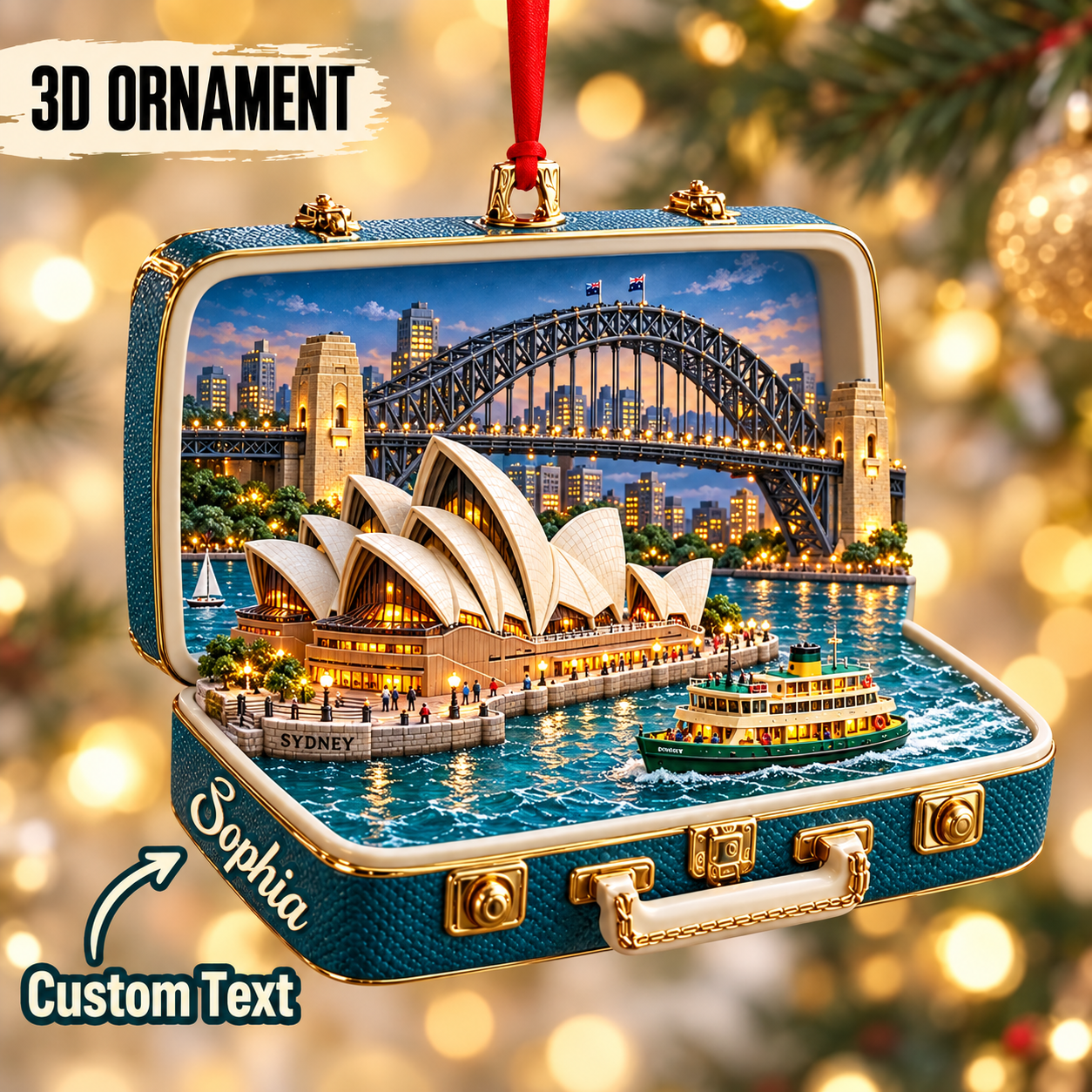 Personalized 3D Sydney Landmark Suitcase Christmas Ornament – Sydney Australia Travel Souvenir & Gift for Sydney Lovers c3b5c0bc-e329-4c1a-8de3-f4e133e68f20-Personalized-Sydney-Landmark-Suitcase-Ornament.png