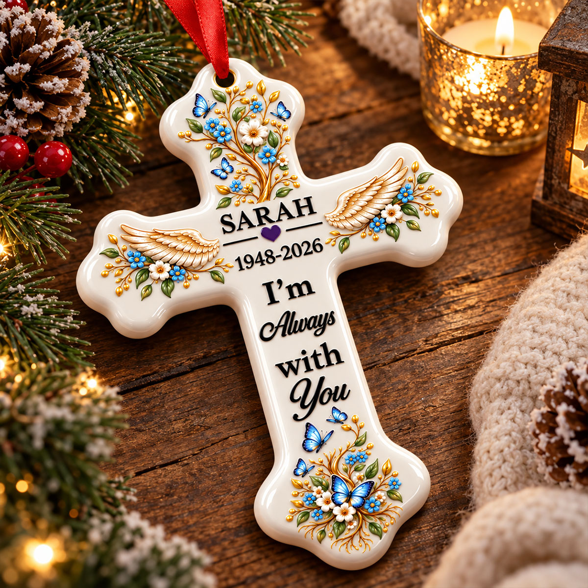 I Am Always With You - Personalized Cross Ornament - Real 3D Raised Ornament c3c11d7c-96f0-476f-9341-ee4c06ccf1ca-5-1-.jpg
