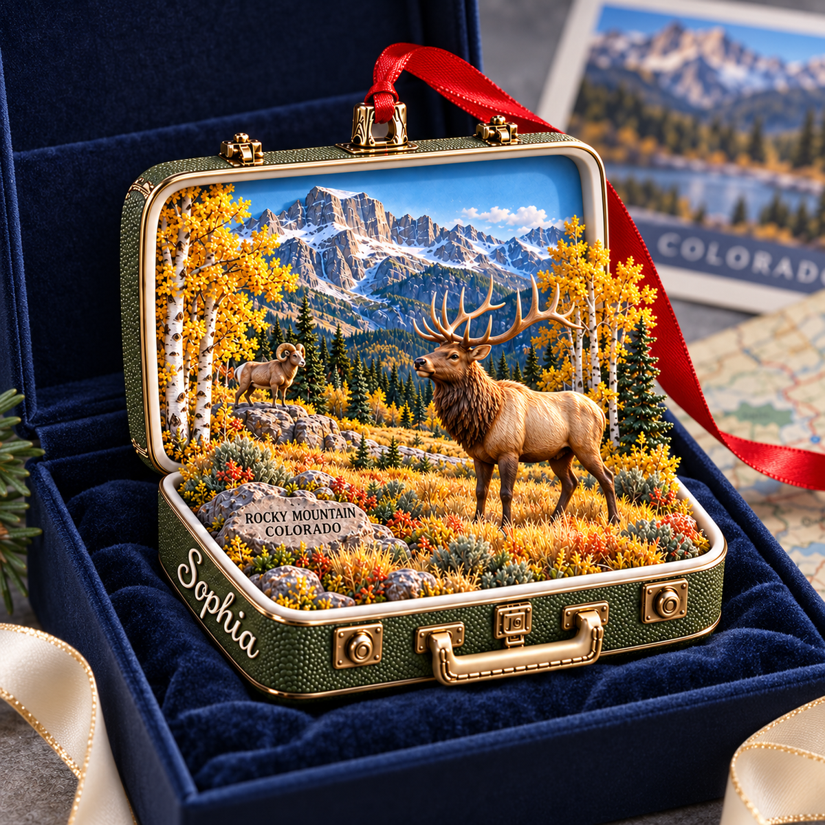 Personalized Rocky Mountain National Park 3D Suitcase Christmas Ornament – Colorado Travel Souvenir & Gift for Nature Lovers c3d088b1-cefa-4f19-bc01-b79e5d7a0323-Rocky-Mountain-Ornament-in-Velvet-2.png