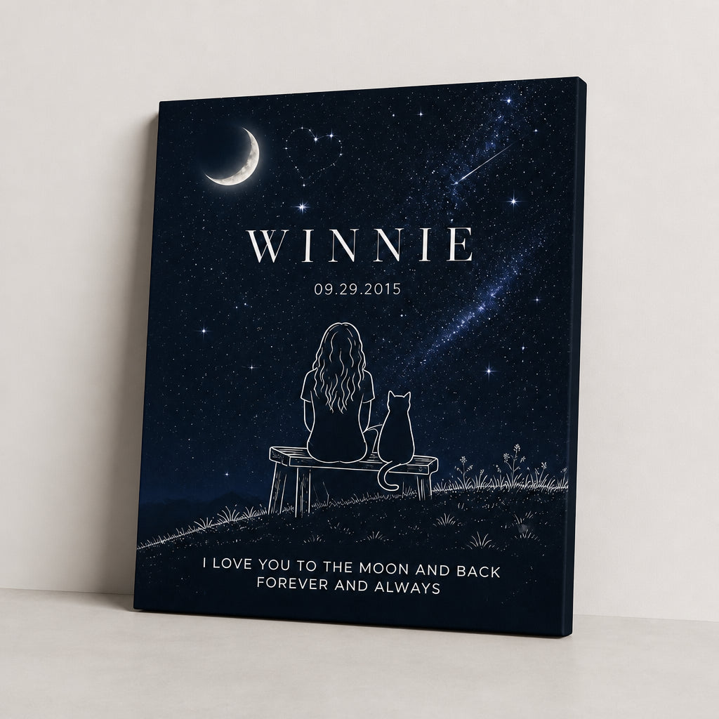 Moon & Back Personalized Name + Date Night Sky Cat Canvas - Personalized Canvas c3defc14-4ae2-487d-978c-c669ffc3f392.jpg