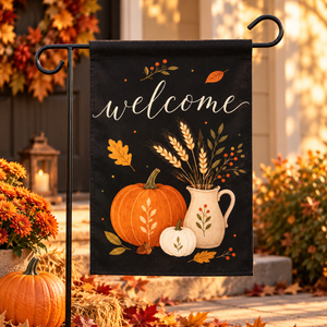 Welcome Fall Garden Flag, Pumpkin Welcome Flag, Autumn Porch Decor, Farmhouse Harvest Yard Flag, Rustic Outdoor Seasonal Flag c3f48080-1a16-43d2-83d5-ef369e6bc4e6-069da842-11fd-49ae-b761-d26c2e4cbb62.png