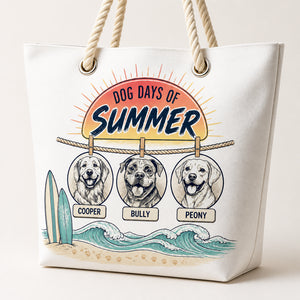 Dog Days of Summer Custom Pet Portrait Beach Tote - Personalized AOP Tote c3f61438-8b2d-4810-be29-176a06bc65b6.jpg