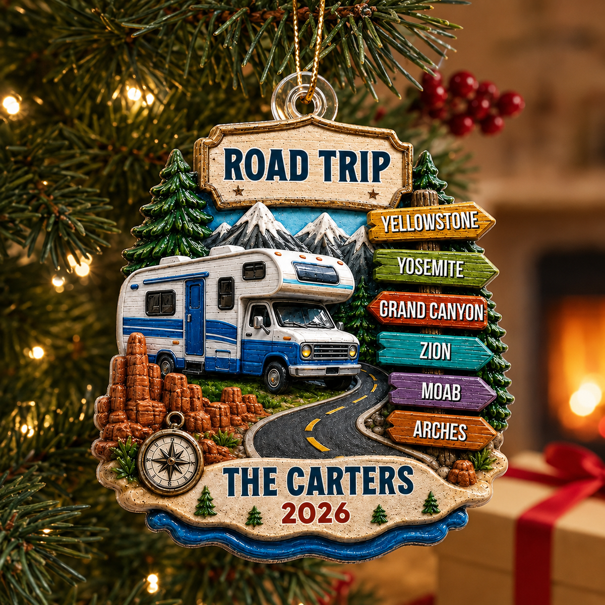Trending Road Trip Travel Adventure - Personalized 3D Real Raised Details Ornament - Vacation Gifts For Couple, Family c44739ed-7851-458a-84b6-64bbce689f88-banner-1.png