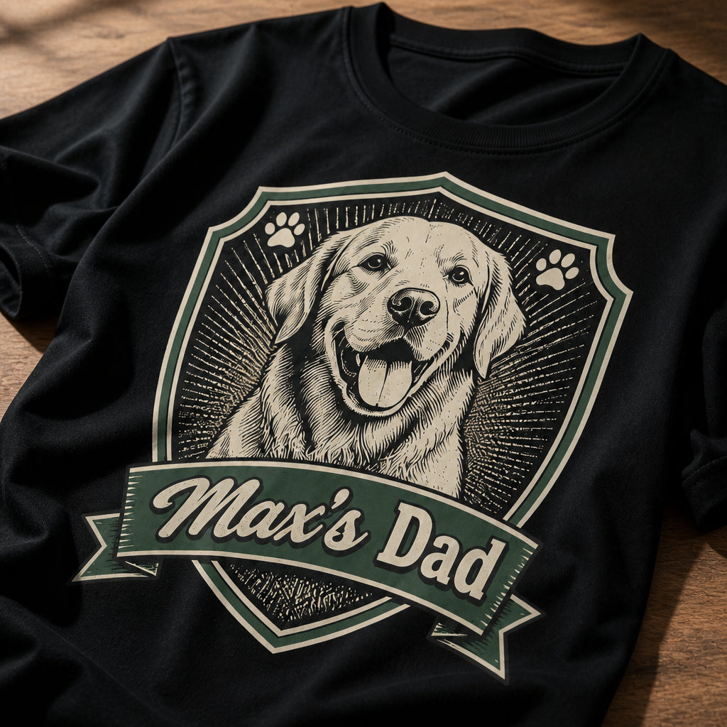 Pet Photo Badge – [Pet Name]'s Dad Tee - Personalized T-shirt c449c540-b659-4c03-9176-f912d16bcc13.jpg