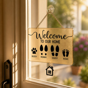 Welcome To Our Home Family Footprints Doormat – Personalized Names - Personalized 1 Layered Suncatcher with Charm c46484cc-73dd-49c8-9ae1-7ec1ffe09058.jpg