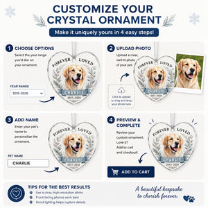 Forever Loved Pet Portrait Crystal Ornament - Personalized Crystal Ornament c46c34df-6298-48c7-afa1-db7e0a8790a4.jpg