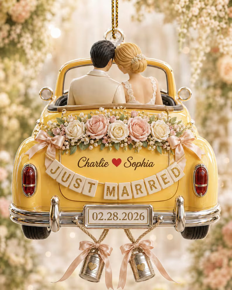Personalized Just Married Wedding Car 3D Ornament, Acrylic Bride Groom Keepsake, Custom Date Newlywed Gift c46f1fd5-d897-4b92-bbcc-b4502f4f6d0e-bvhtyut-3-.jpg