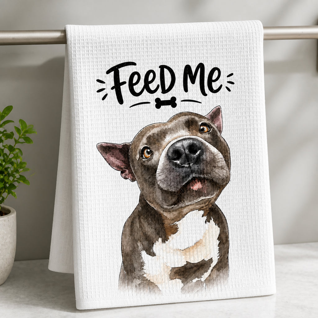 Custom Pet Portrait Kitchen Towel – Feed Me / Bone Appétit - Personalized Kitchen Towel c473173a-2541-41d5-adea-c40bff06e7da.jpg