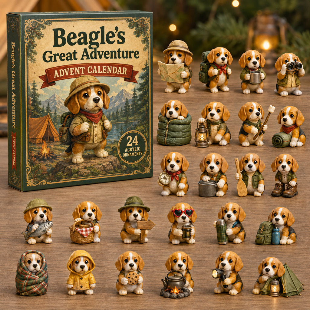 Beagles Great Adventure Advent Calendar 2026 - 24-Day Festive Countdown, Acrylic Charms Blind Box - Gift For Beagle Lovers c485780e-464a-4c15-8bcc-d8f643ab03b0-beagle.jpg