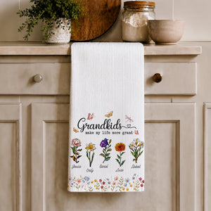 Grandkids Make My Life More Grand - Personalized Custom Kitchen Towel c48d638c-7603-4322-a819-9fbe43a9bb04-mk2-1-.jpg