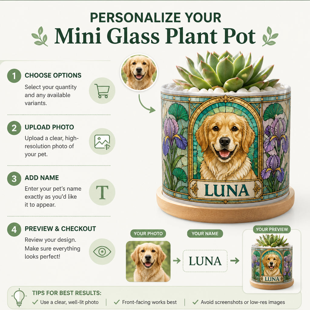 Custom Stained‑Glass Pet Portrait Planter with Name - Personalized Mini Glass Plant Pot c48ea0b6-8fa8-4a43-90d2-0ff0180677f8.jpg