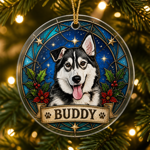Custom Stained-Glass Pet Portrait Ornament – Name Plate - Personalized Transparent Acrylic Ornament c48fe807-3b49-4ba6-bbbc-0c2736cc3fbf.png