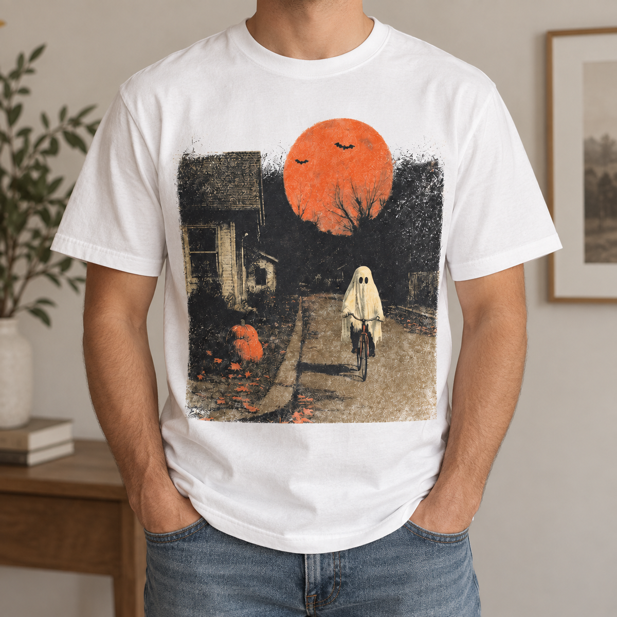 Halloween Ghost T-Shirt, Spooky Ghost Biking Shirt, Gothic Halloween Shirt, Vintage Halloween Tee, Pumpkin Shirt, Fall Graphic Tee, Gift c495dd99-06e3-4267-8d38-1e19ee188286-dc3b52d8-8dfe-4f98-bbb8-3af39b400250.png